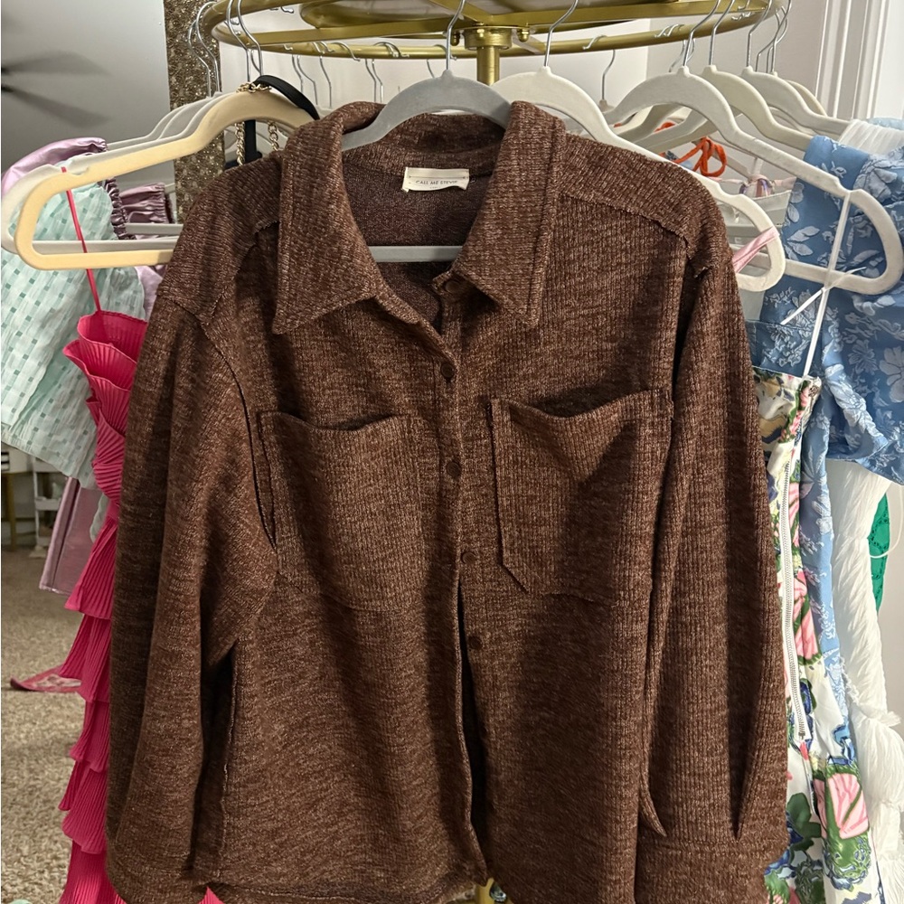 Krush Brown Teddy Jacket